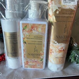 Nakery Beauty 3-piece SkinFirm Serum and SkinToning Body Butter & Wash Set